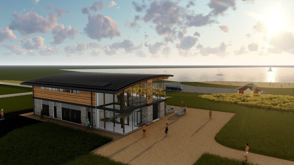 RENDER16 New Watersport Centre at Rest Bay puts Porthcawl on the map